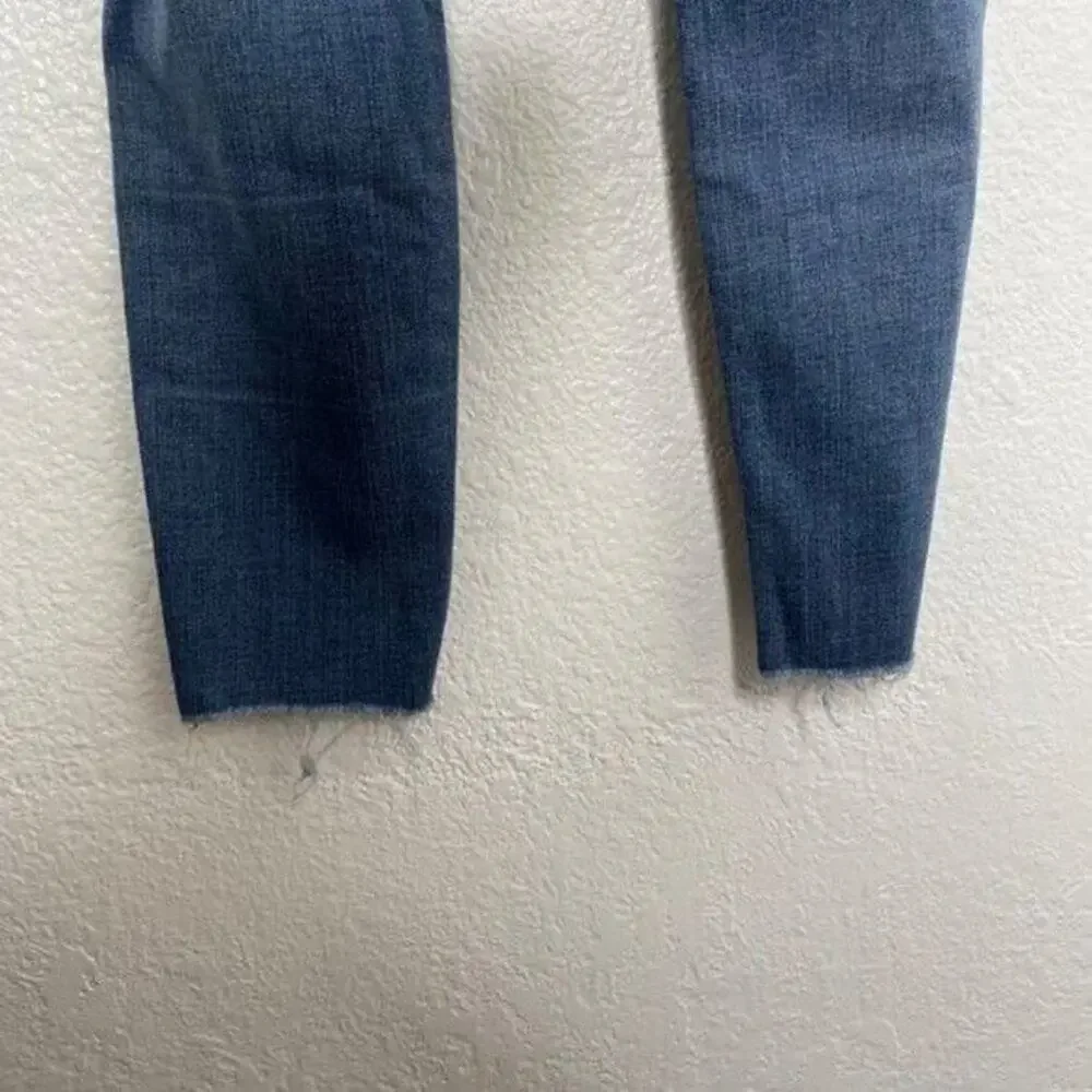 Pacsun Womens Jeans Size 26 Denim Blue Casual Raw Hem Distressed Ankle Legging - Picture 15 of 16